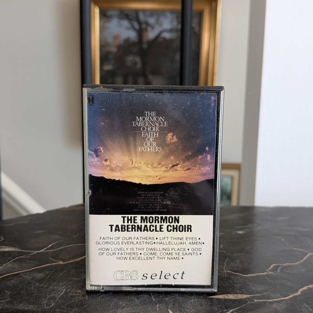 Mormon Tabernacle Choir Cassette Faith of Our Fathers Vintage 1985 80s Hymns